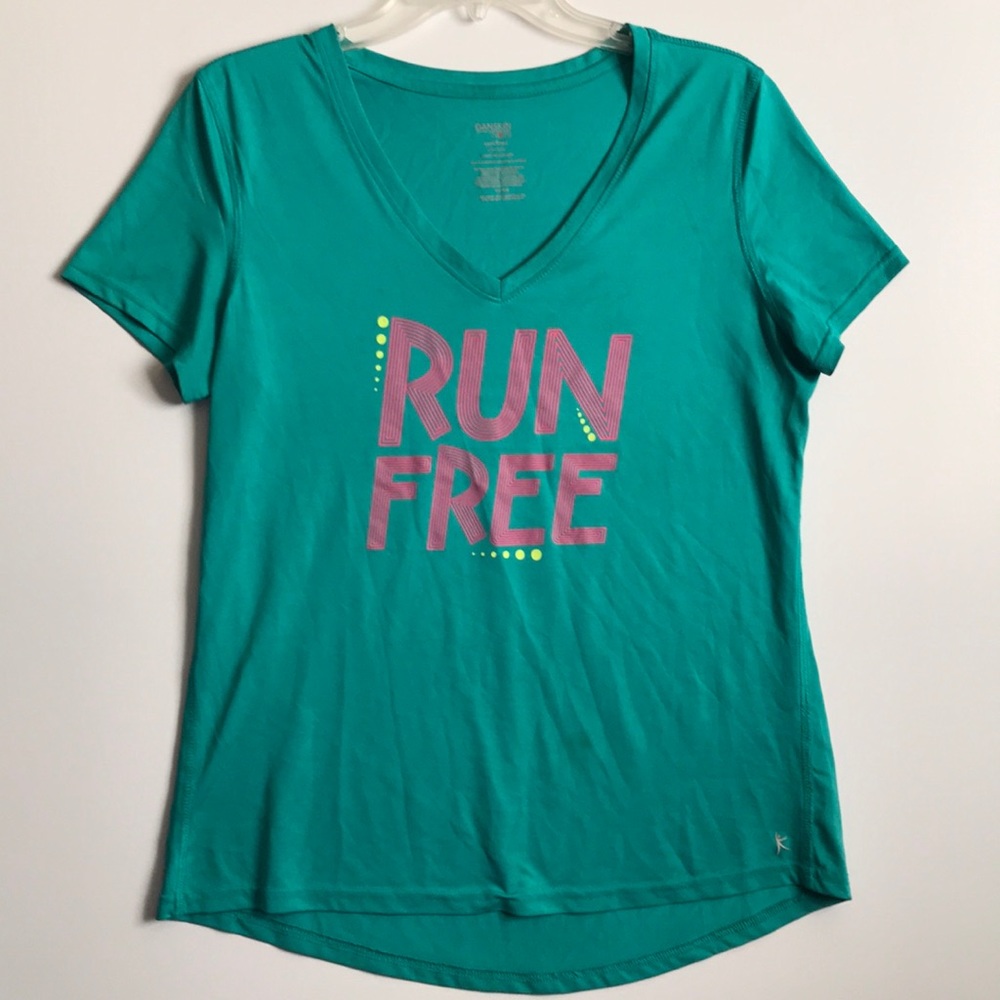 Danskin Teal Run Free Athletic Tee
